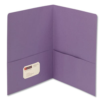 Smead® Two-pocket Folder, Textured Paper, 100-sheet Capacity, 11 X 8.5, Lavender, 25-box freeshipping - TVN Wholesale